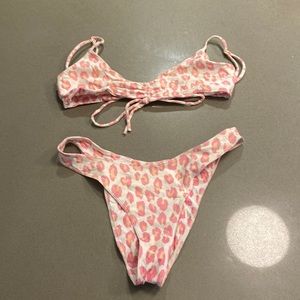 bamba swim pink leopard bikini — S